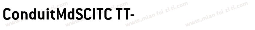 ConduitMdSCITC TT字体转换